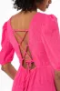 Back Lace Up Midi Dress _ 141415 _ Pink sold by Refinery