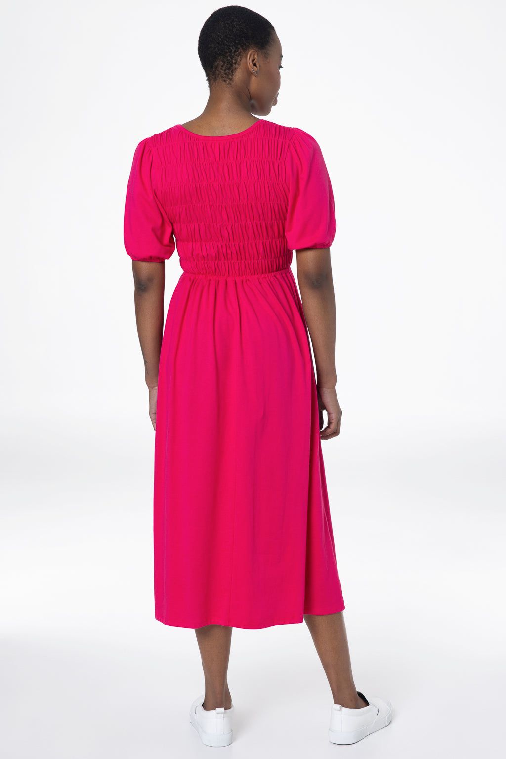 Midi Knit Dress _ 143343 _ Pink sold by Refinery product image thumbnail 4