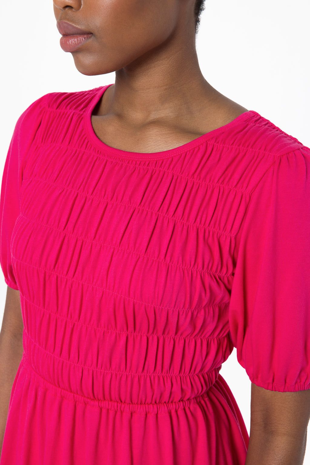 Midi Knit Dress _ 143343 _ Pink sold by Refinery product image thumbnail 5