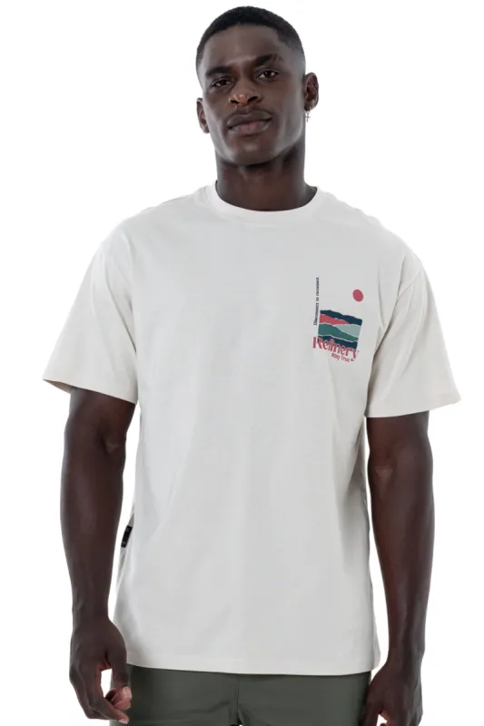 Oversized Branded T-Shirt _ 145351 _ Cement sold by Refinery