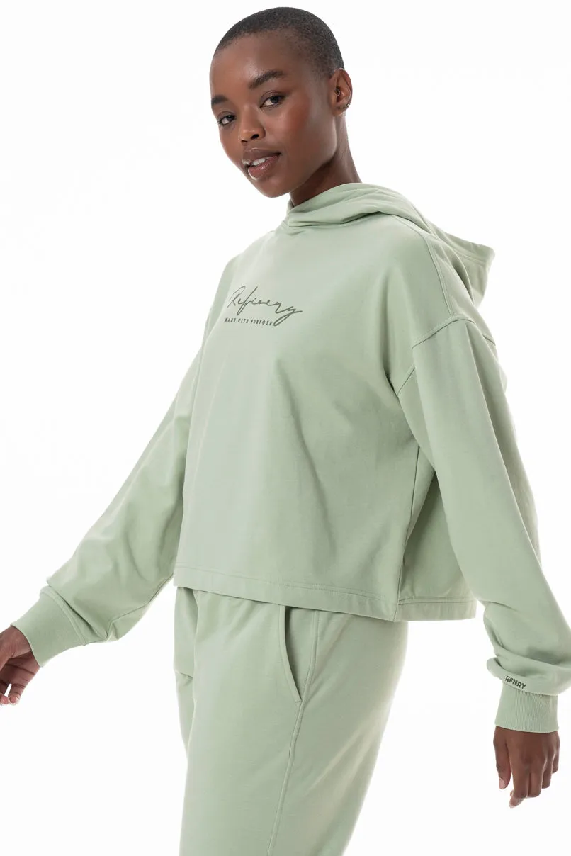 Branded Hoodie _ 145631 _ Sage sold by Refinery product image thumbnail 3