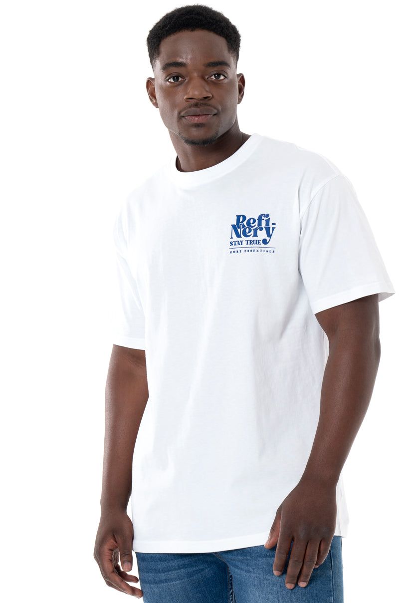 Branded T-Shirt _ 143321 _ Optic White sold by Refinery