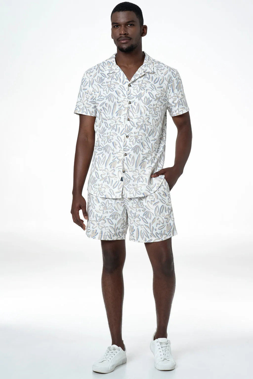 Linen Shorts _ 143825 _ Off White sold by Refinery product image thumbnail 2