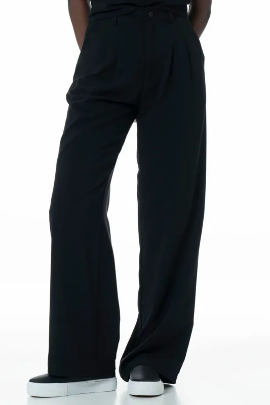 Wide Leg Pants _ 145591 _ Black sold by Refinery