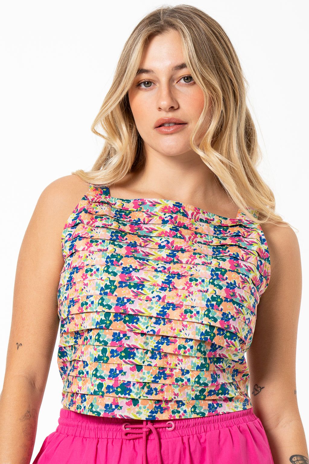 Pleated Top _ 141537 _ Multi sold by Refinery