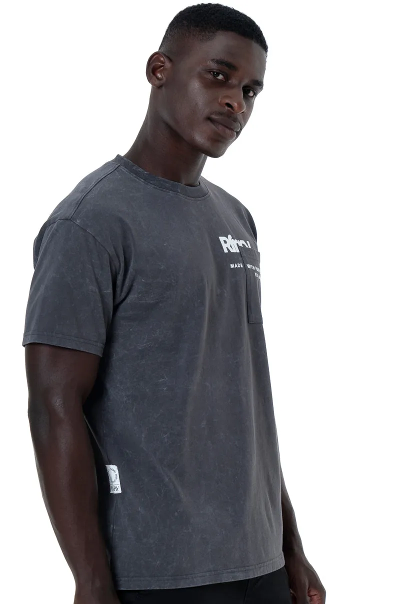 Dirty Dye T-Shirt _ 147307 _ Charcoal sold by Refinery product image thumbnail 5