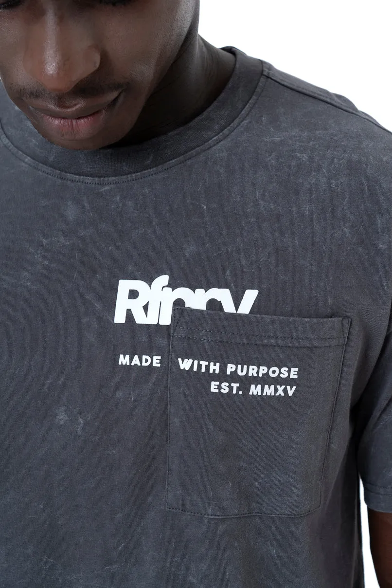Dirty Dye T-Shirt _ 147307 _ Charcoal sold by Refinery product image thumbnail 3