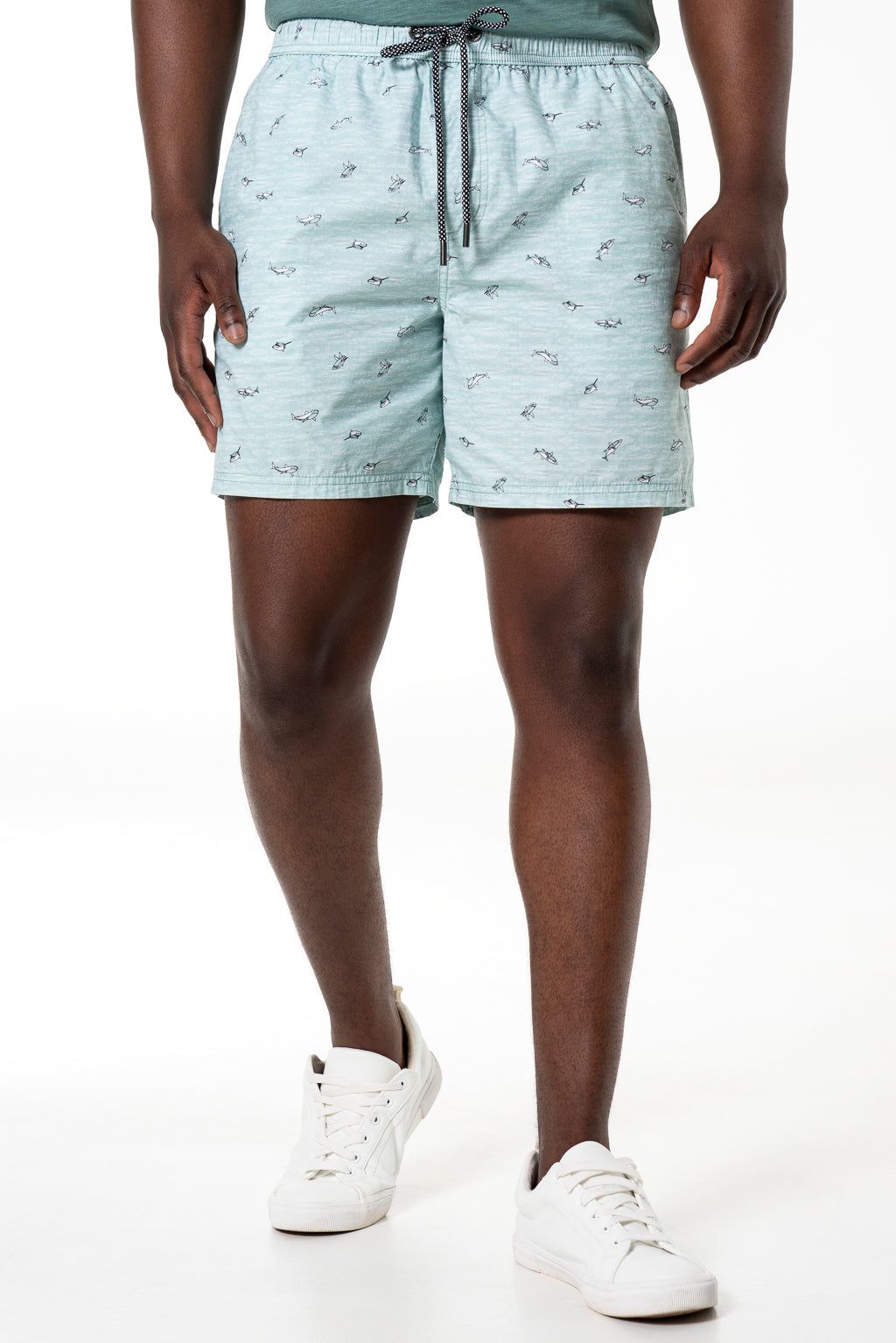 Printed Cuba Shorts _ 140327 _ Sage sold by Refinery