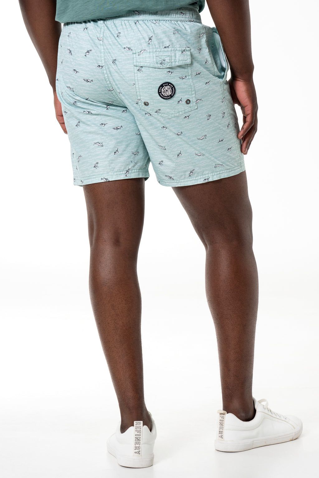 Printed Cuba Shorts _ 140327 _ Sage sold by Refinery product image thumbnail 3