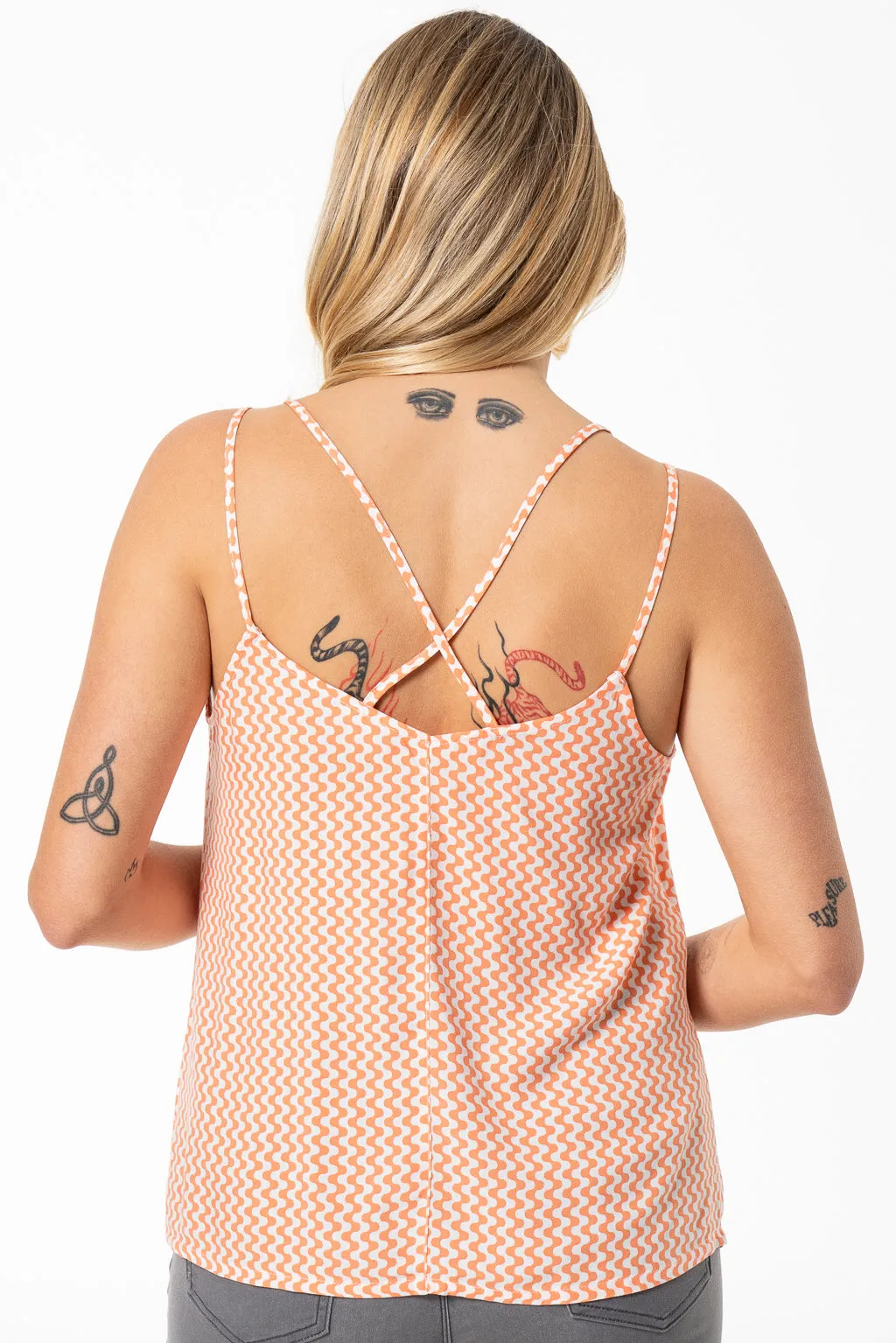 V-Neck Camisole _ 141540 _ Orange sold by Refinery product image thumbnail 3