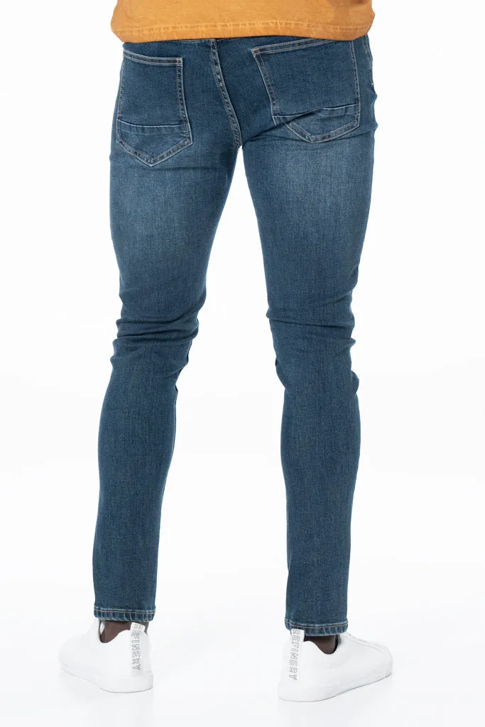 Rf02 Skinny Denim Jeans _ 131320 _ Dark Blue sold by Refinery product image thumbnail 4