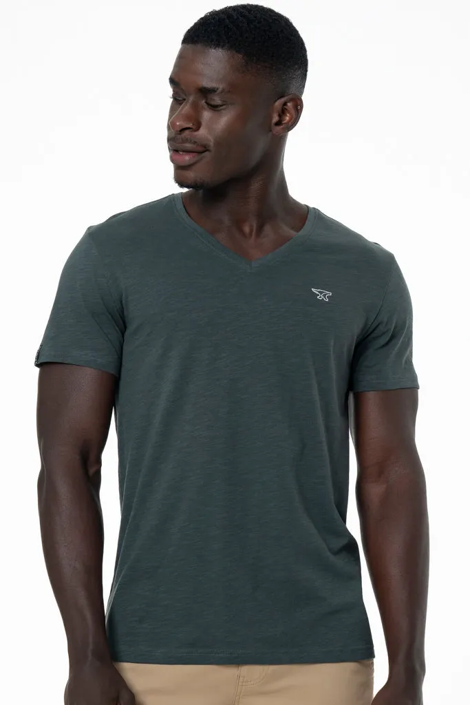 V-Neck T-Shirt _ 141368 _ Fatigue sold by Refinery