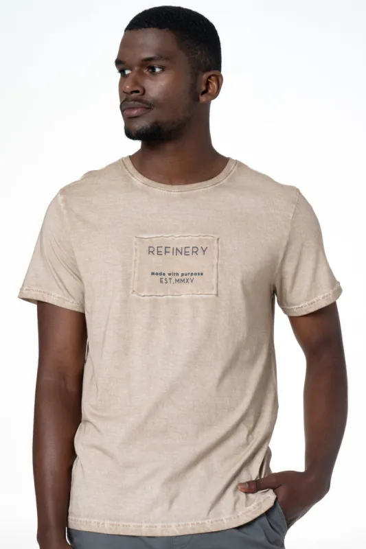 Organic Dye T-Shirt _ 143338 _ Stone sold by Refinery