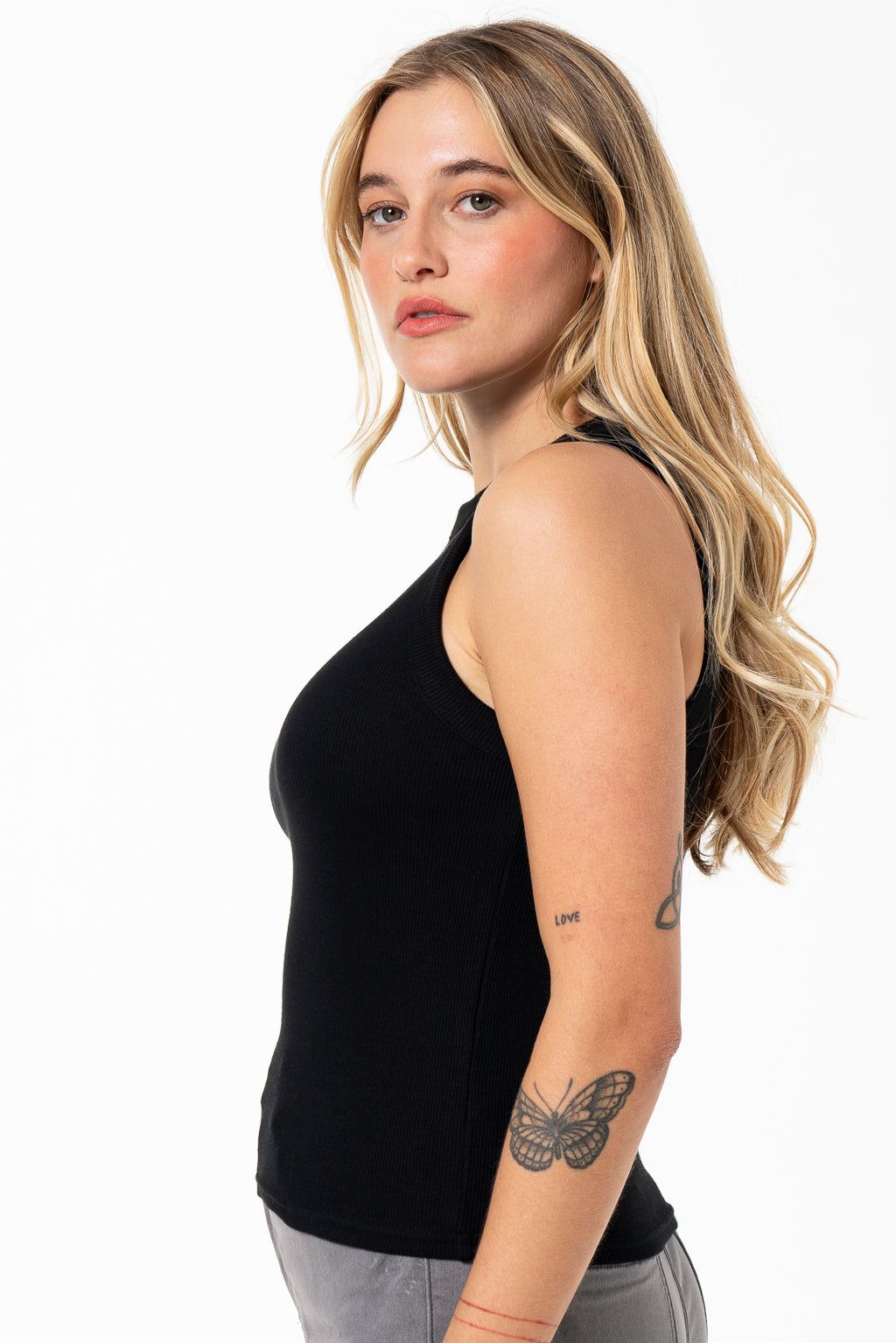 Hi-Neck Tank Top _ 141580 _ Black sold by Refinery product image thumbnail 3