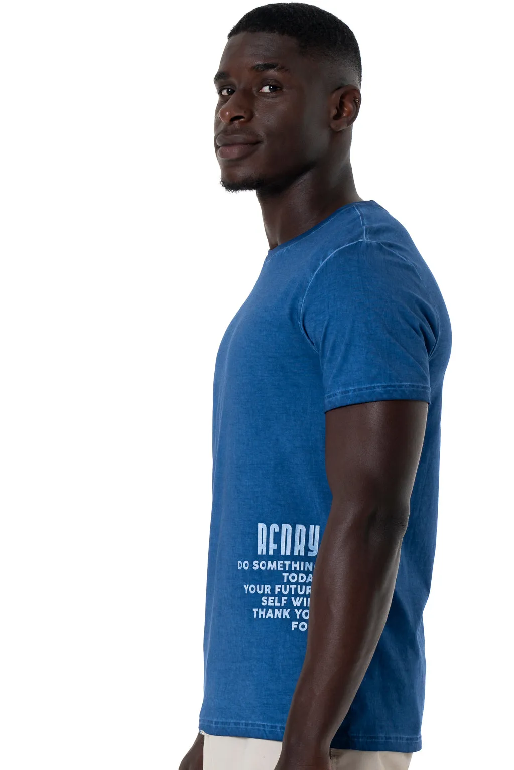 Organic Dye T-Shirt _ 143342 _ Blue sold by Refinery product image thumbnail 2