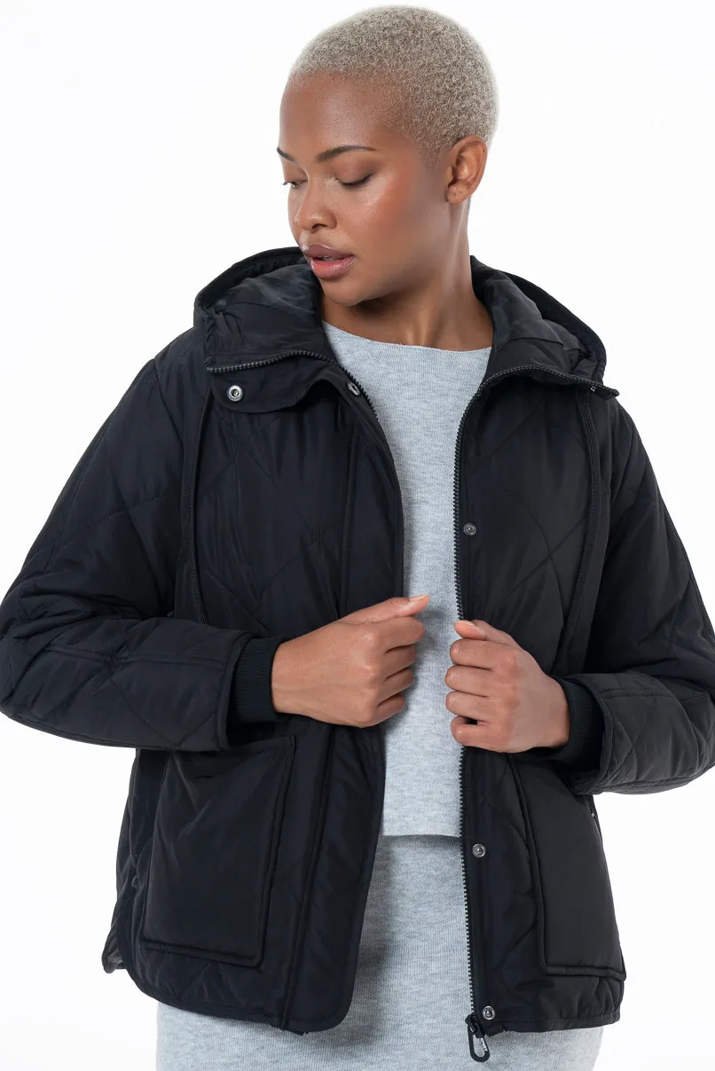 Quilted Puffer Jacket _ 146366 _ Black sold by Refinery
