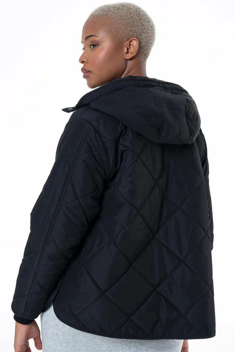 Quilted Puffer Jacket _ 146366 _ Black sold by Refinery product image thumbnail 5