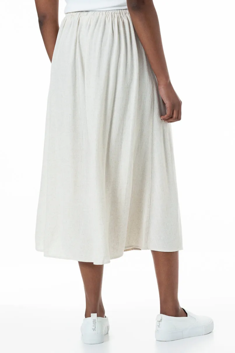 A-Line Skirt _ 152024 _ Oatmeal sold by Refinery product image thumbnail 4