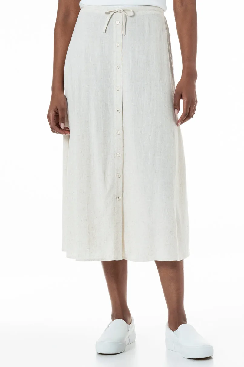 A-Line Skirt _ 152024 _ Oatmeal sold by Refinery