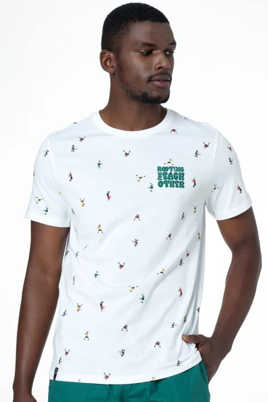 Branded T-Shirt _ 142511 _ Optic White sold by Refinery