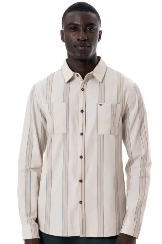 Long Sleeve Shirt _ 145408 _ Beige sold by Refinery