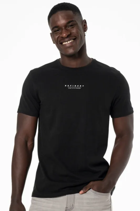 Branded T-Shirt _ 140507 _ Black sold by Refinery
