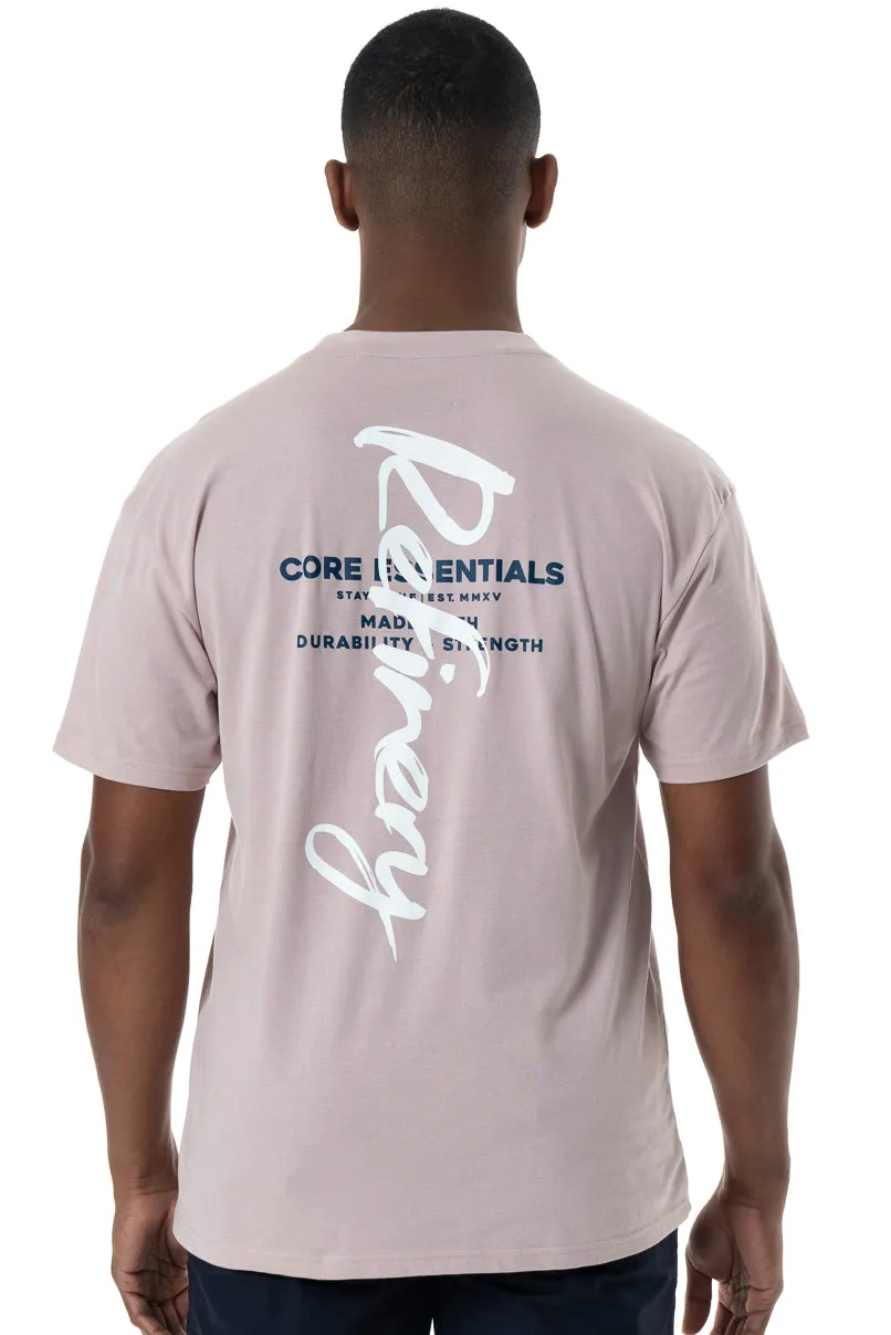 Oversized Branded T-Shirt _ 151898 _ Dusty Pink sold by Refinery product image thumbnail 3