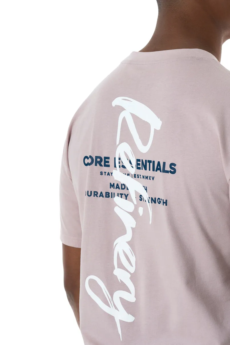 Oversized Branded T-Shirt _ 151898 _ Dusty Pink sold by Refinery product image thumbnail 5