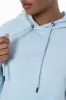 Hooded Sweat Top _ 146918 _ Light Blue sold by Refinery