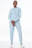Hooded Sweat Top _ 146918 _ Light Blue sold by Refinery
