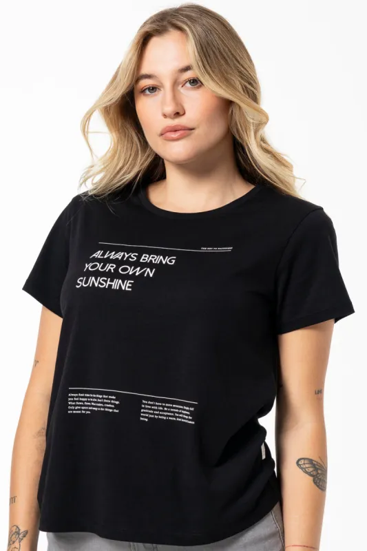 Statement T-Shirt _ 141567 _ Black sold by Refinery