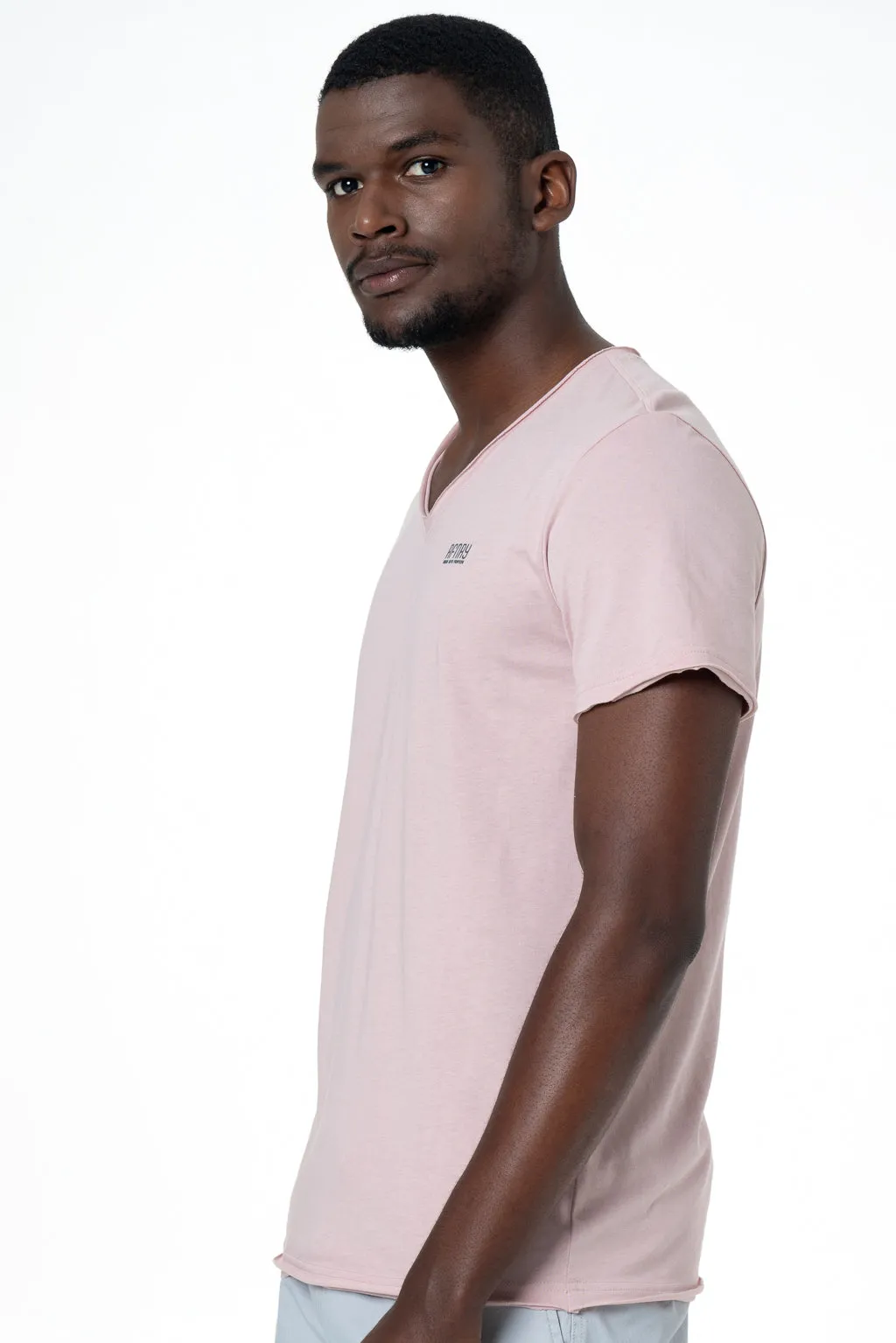 V-Neck T-Shirt _ 141370 _ Dusty Pink sold by Refinery product image thumbnail 2