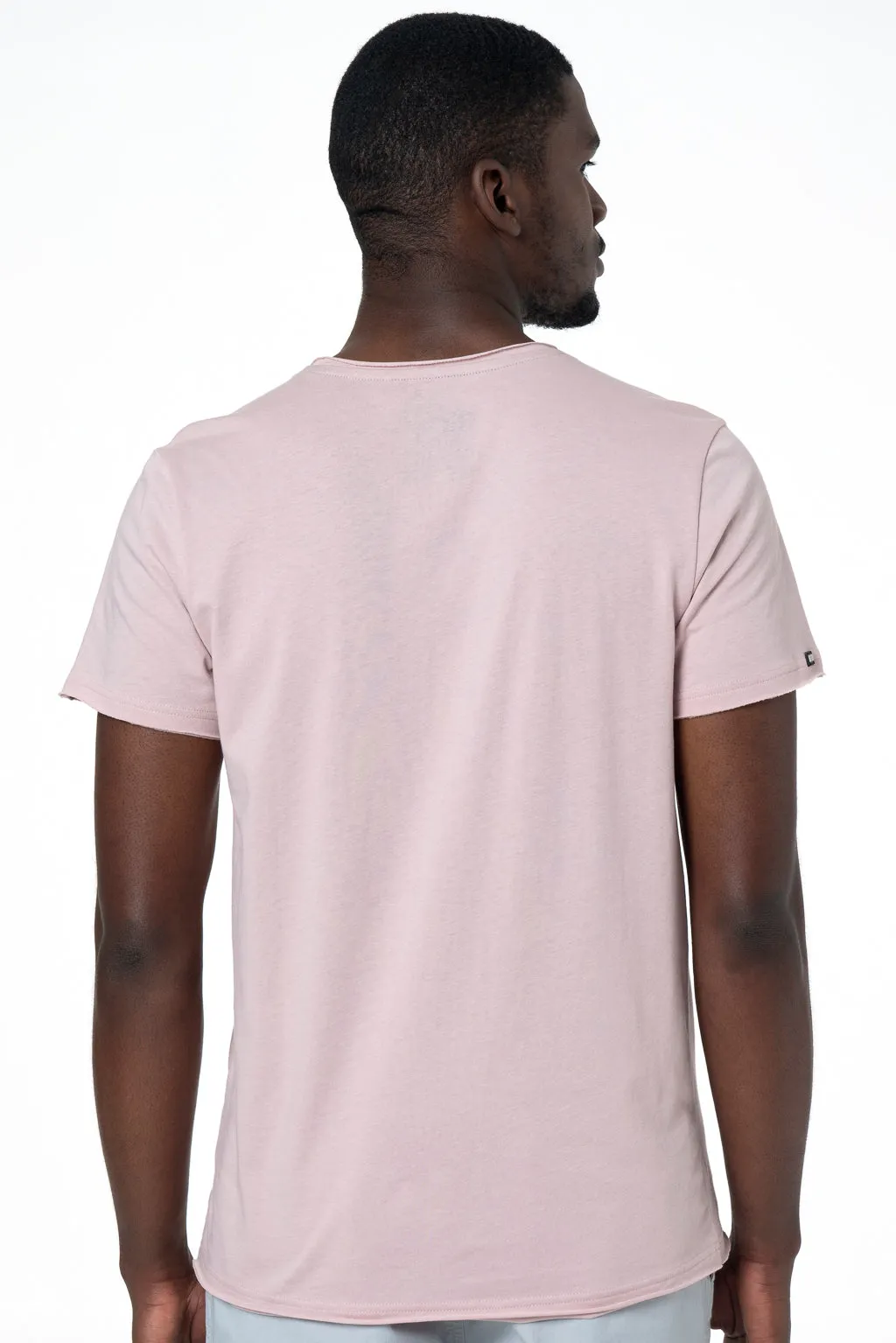 V-Neck T-Shirt _ 141370 _ Dusty Pink sold by Refinery product image thumbnail 3