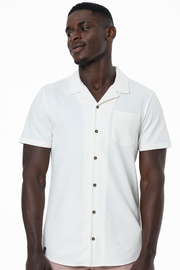 Textured Shirt _ 143413 _ White sold by Refinery