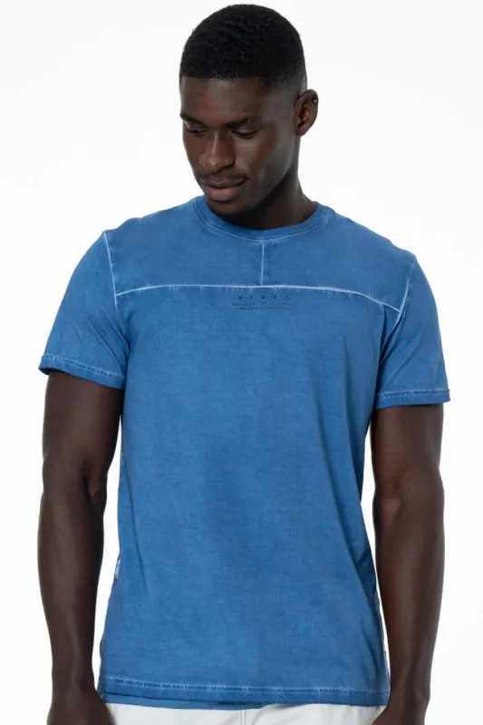 Organic Dye T-Shirt _ 140491 _ Blue sold by Refinery