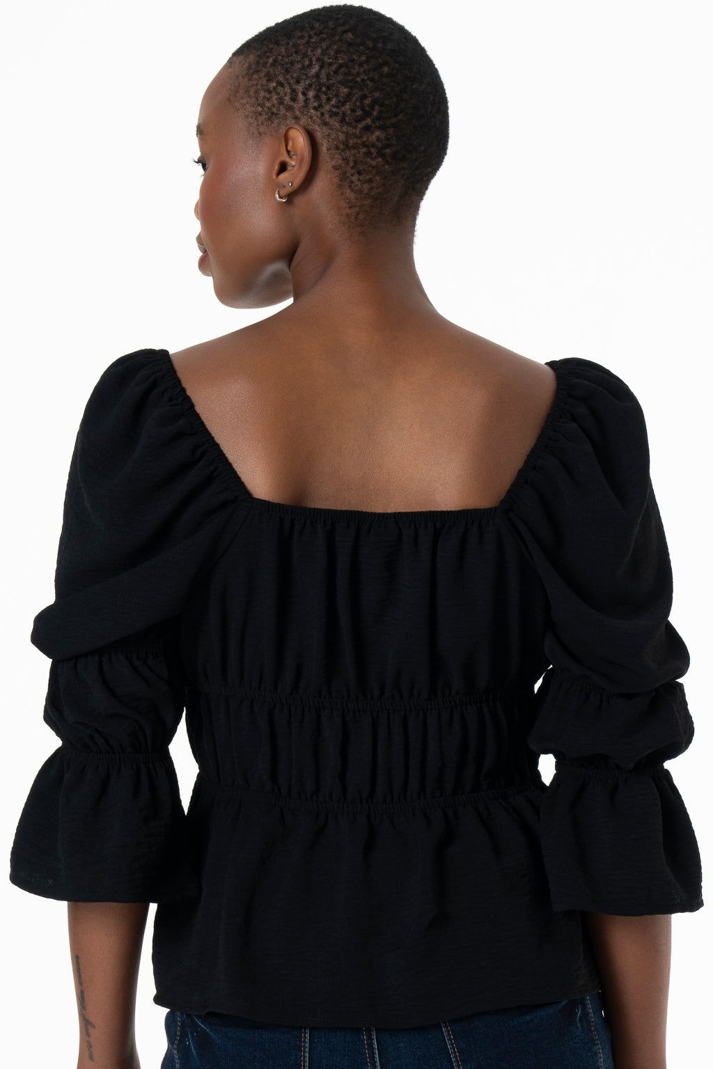 Sweatheart Top _ 143366 _ Black sold by Refinery product image thumbnail 3