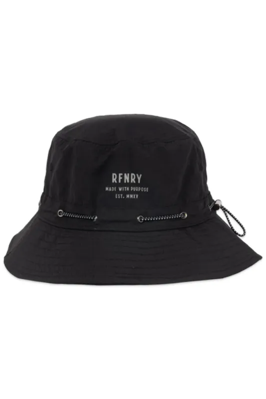 Utility Bucket Hat _ 150705 _ Black sold by Refinery