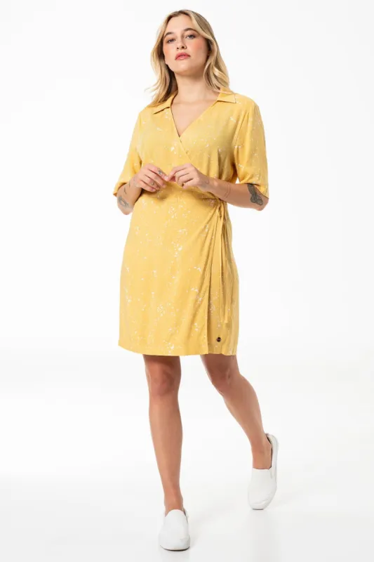 Wrap Dress _ 141441 _ Yellow sold by Refinery