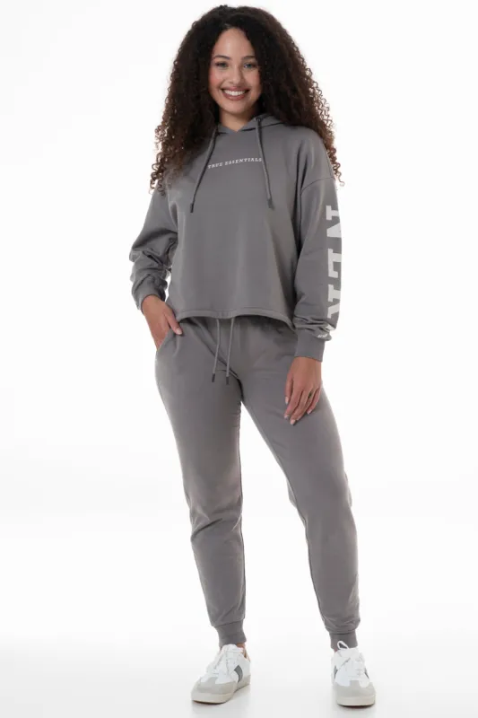 Cropped Hoodie _ 146927 _ Grey sold by Refinery