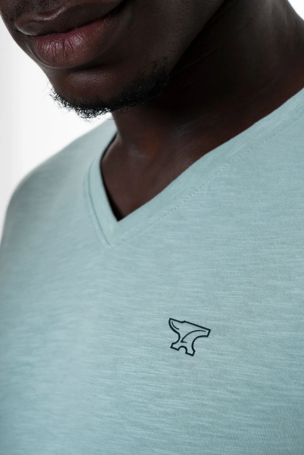 V-Neck T-Shirt _ 141368 _ Sage sold by Refinery product image thumbnail 4