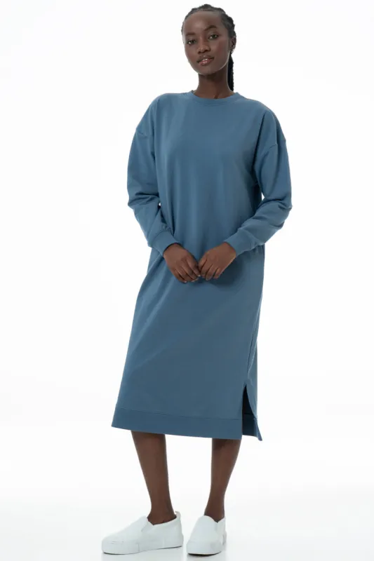 Sweater Dress _ 145786 _ Blue sold by Refinery