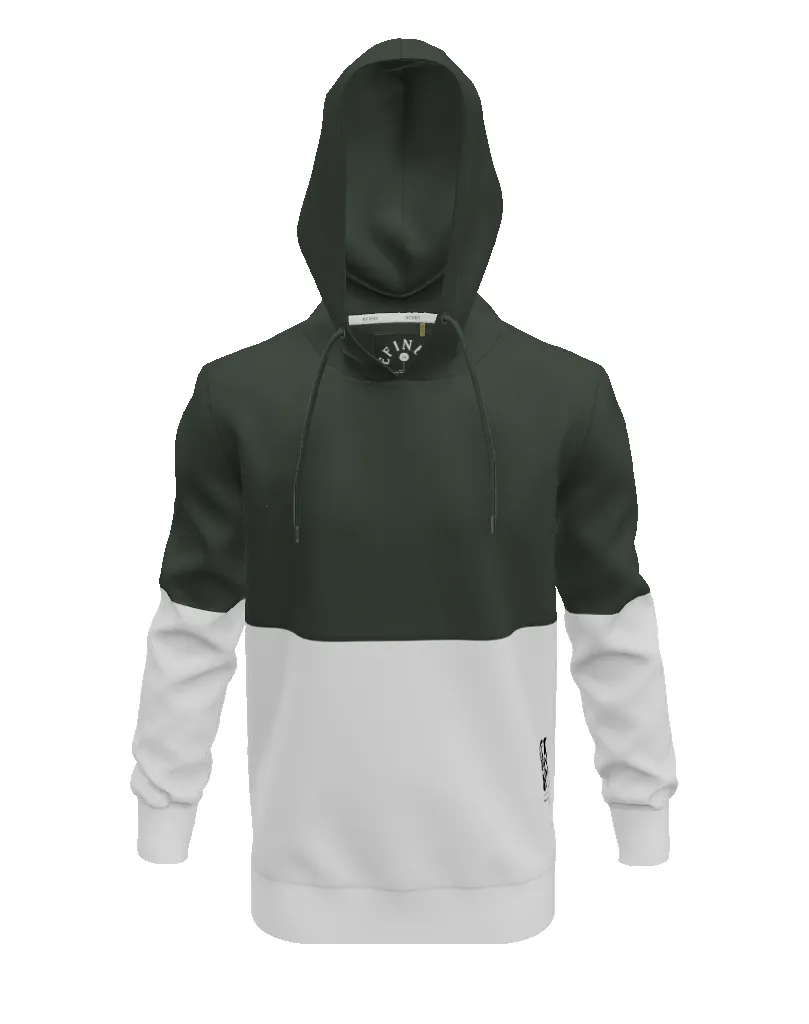 Colour Block Hoodie _ 146540 _ Emerald sold by Refinery product image thumbnail 3