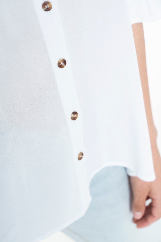 Boxy Shirt _ 132627 _ White sold by Refinery product image thumbnail 5