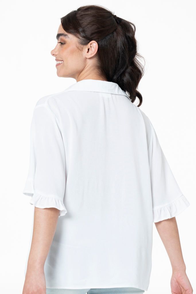 Boxy Shirt _ 132627 _ White sold by Refinery product image thumbnail 3