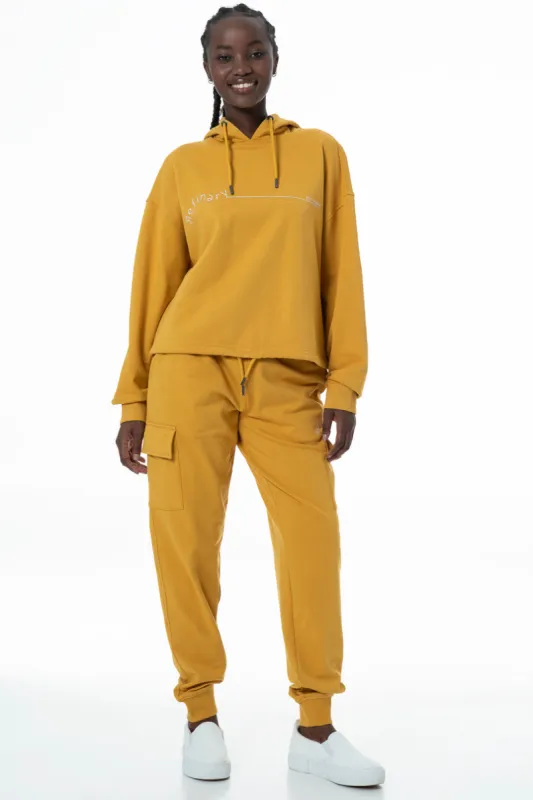 Cropped Hoodie _ 145634 _ Yellow sold by Refinery