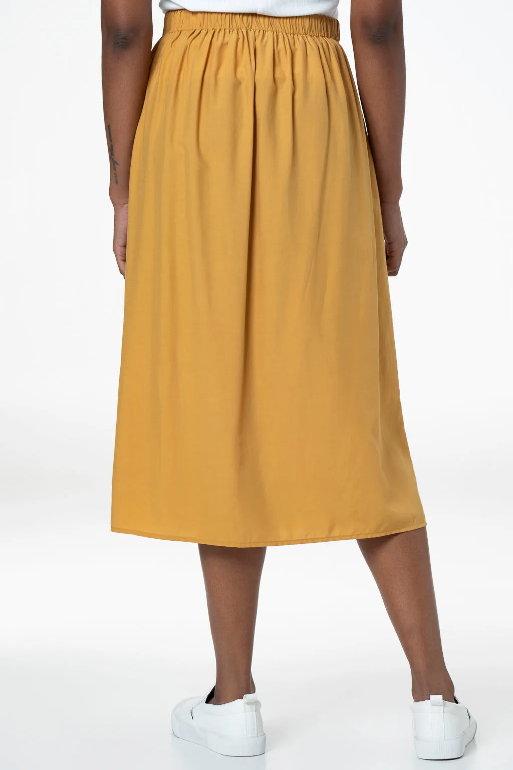 Slit Skirt _ 143387 _ Yellow sold by Refinery product image thumbnail 4