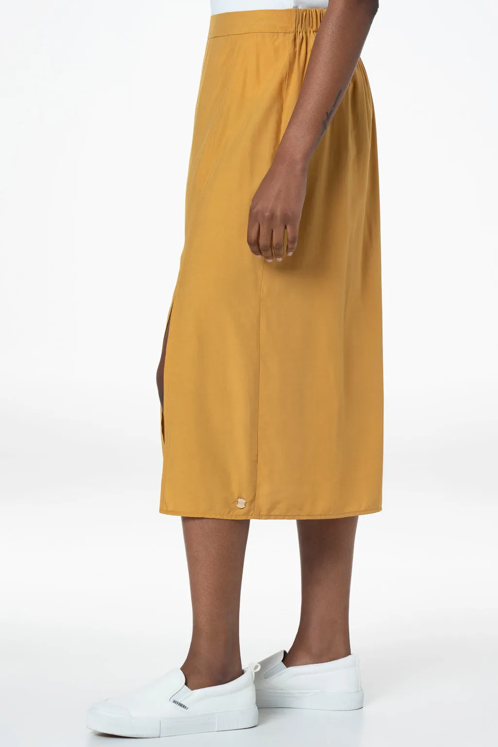 Slit Skirt _ 143387 _ Yellow sold by Refinery product image thumbnail 3