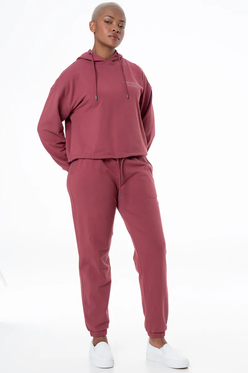Relaxed Fit Track Pants _ 146937 _ Mauve sold by Refinery product image thumbnail 2