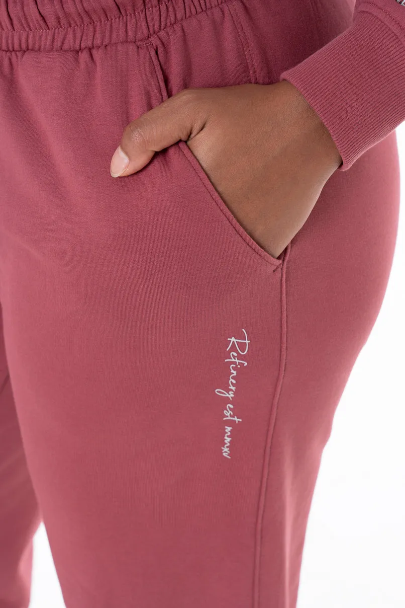 Relaxed Fit Track Pants _ 146937 _ Mauve sold by Refinery product image thumbnail 5