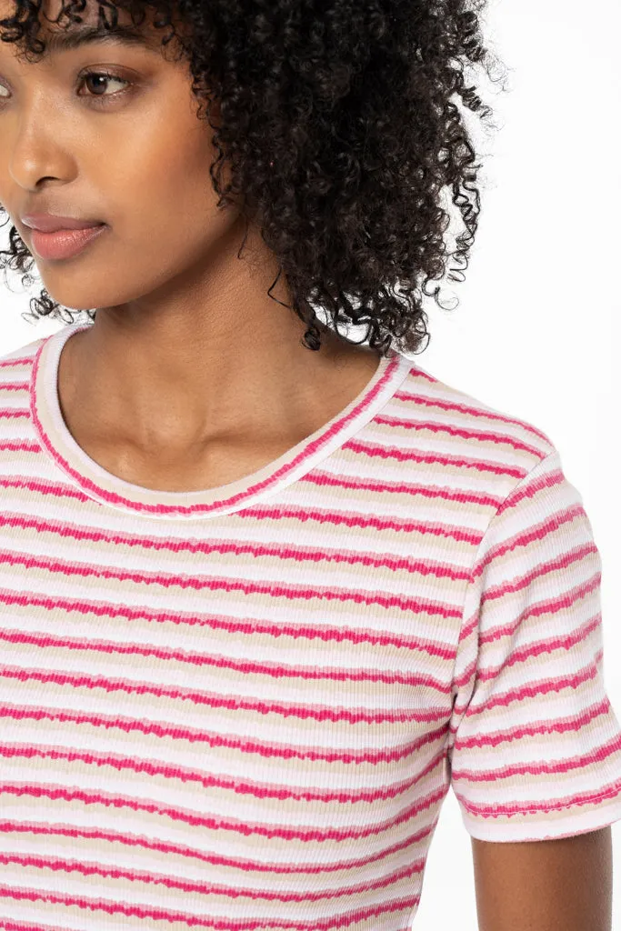 Ribbed T-Shirt _ 141558 _ Pink sold by Refinery product image thumbnail 5
